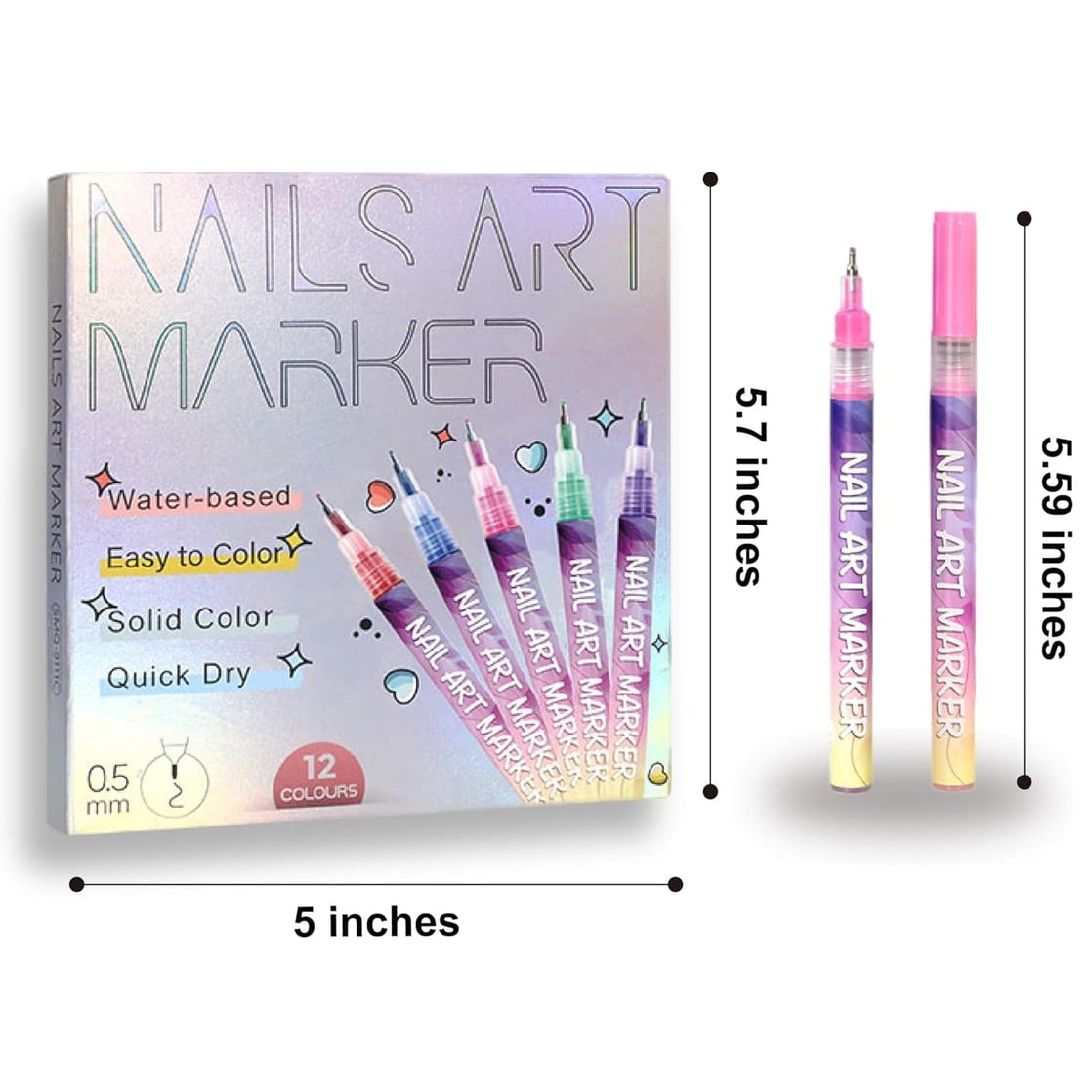 🔥Last Day 49% OFF-🎨12 Colors Nail Art Pens Set