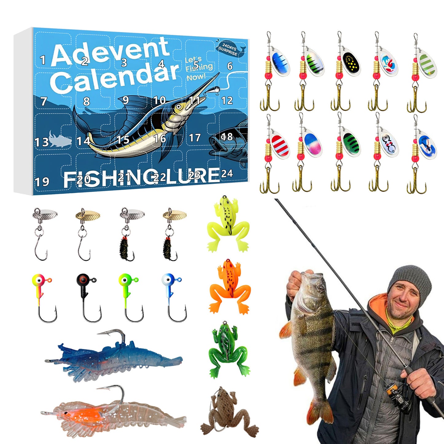 Fishing Advent Calendar 2025 Lure Set