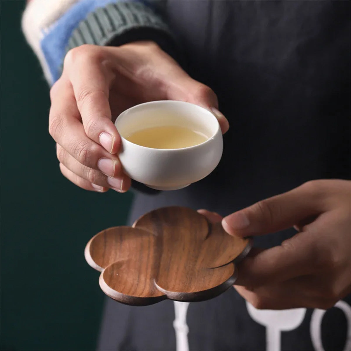 Walnut Bloom Coaster Set