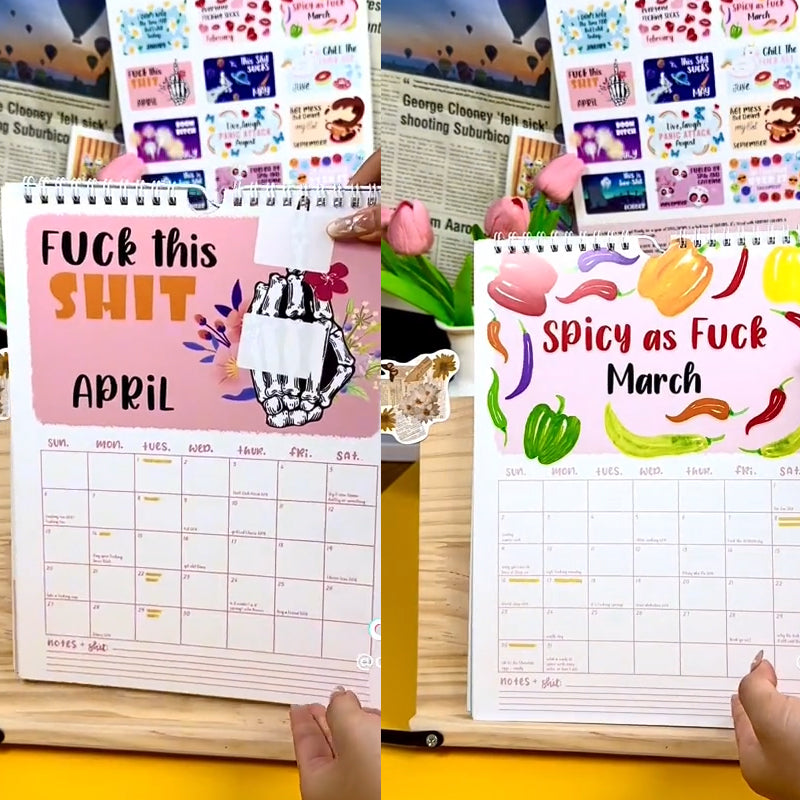 ๐๐2025 Here We Fucking Go Again Calendar