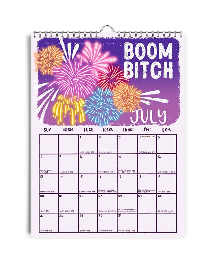 ๐๐2025 Here We Fucking Go Again Calendar