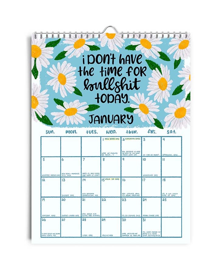 ๐๐2025 Here We Fucking Go Again Calendar
