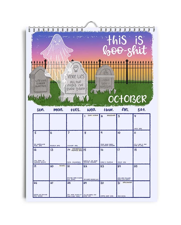 ๐๐2025 Here We Fucking Go Again Calendar