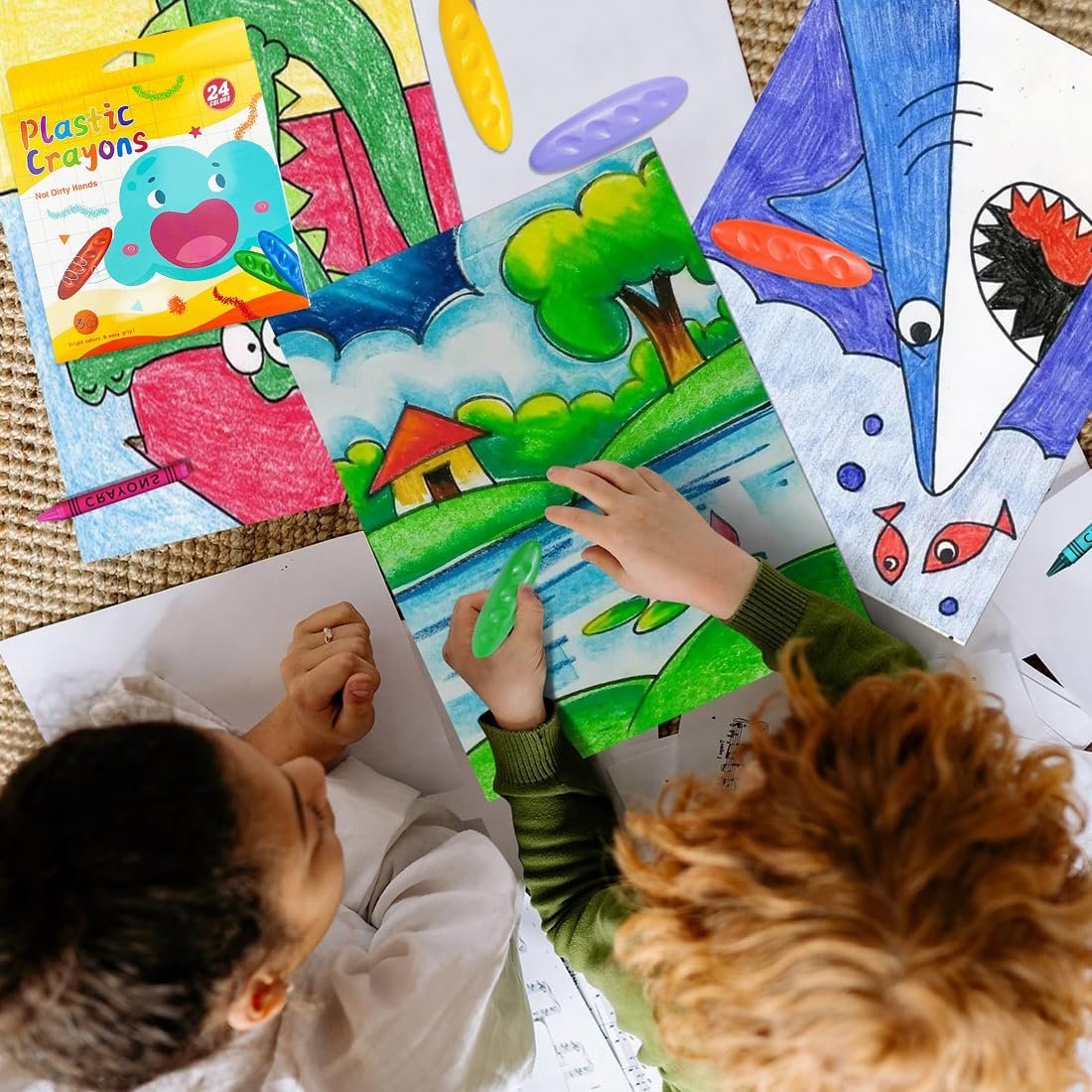 ✨Last Day 49%OFF-Peanuts Washable Crayons for Kids, Safe & Non-Toxic