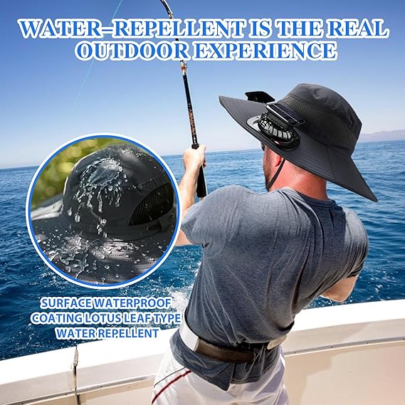 🔥2025 Father's Day Hot Sale Limited Time 49% OFF💥 Solar Fan Sun Protection Hat