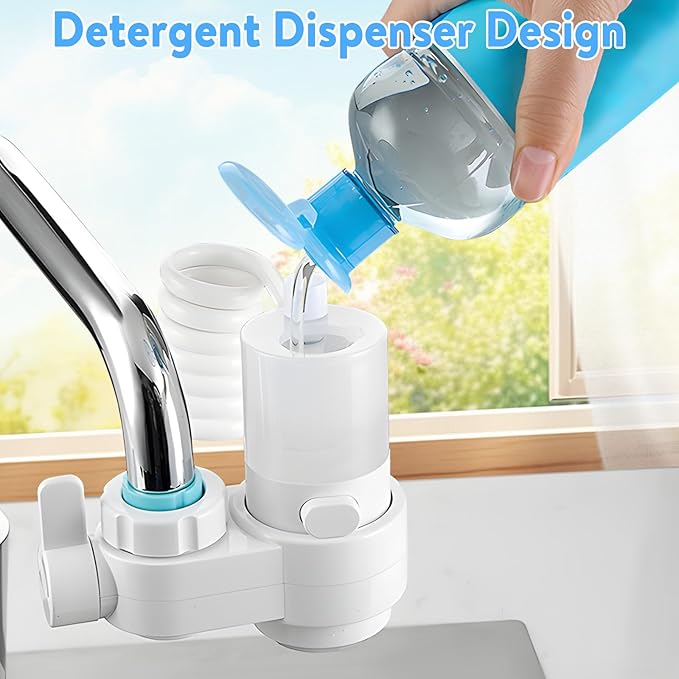🔥Last Day 49% OFF -360° Adjustable Tap Sprayer with One-Touch Foam/Clean Water Switch