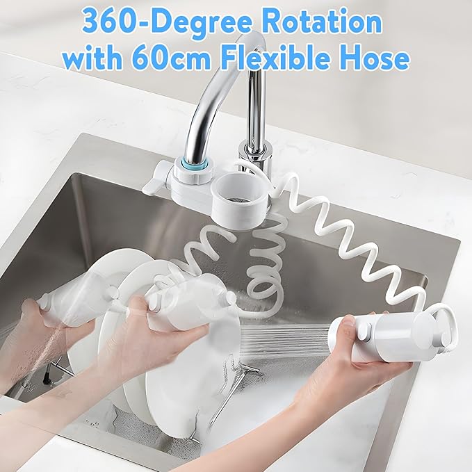 🔥Last Day 49% OFF -360° Adjustable Tap Sprayer with One-Touch Foam/Clean Water Switch
