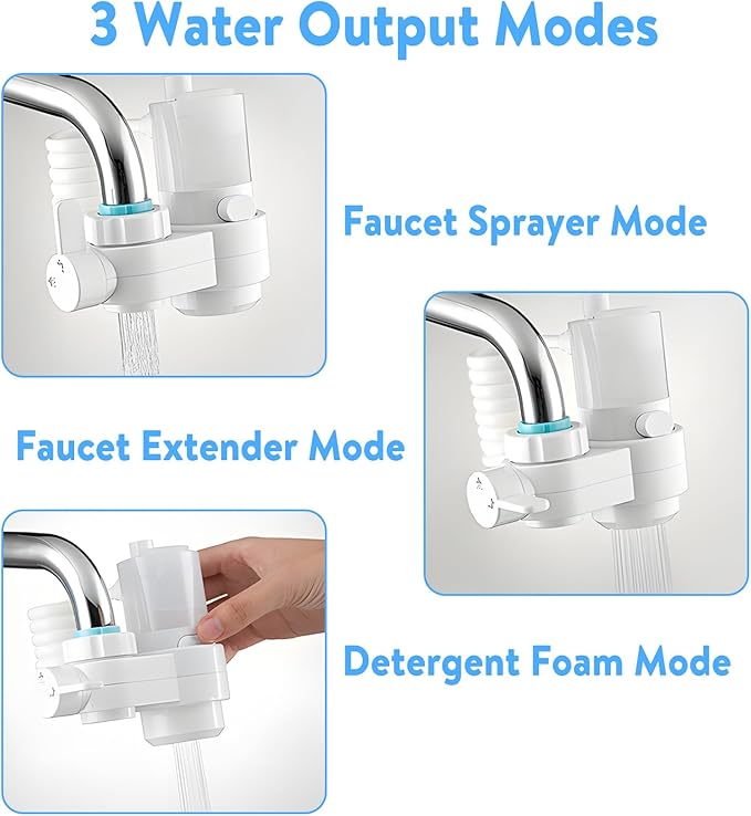 🔥Last Day 49% OFF -360° Adjustable Tap Sprayer with One-Touch Foam/Clean Water Switch