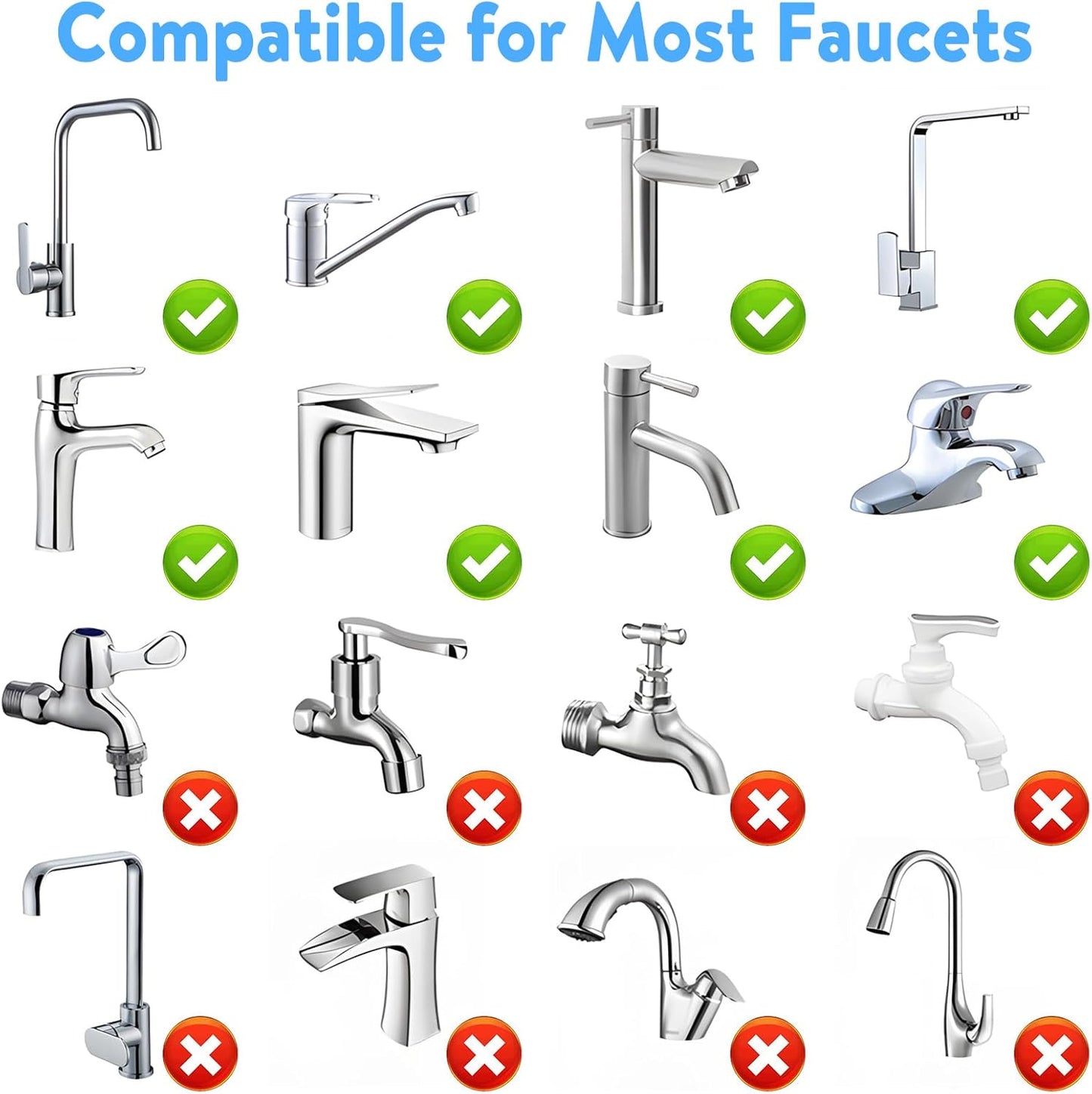 🔥Last Day 49% OFF -360° Adjustable Tap Sprayer with One-Touch Foam/Clean Water Switch