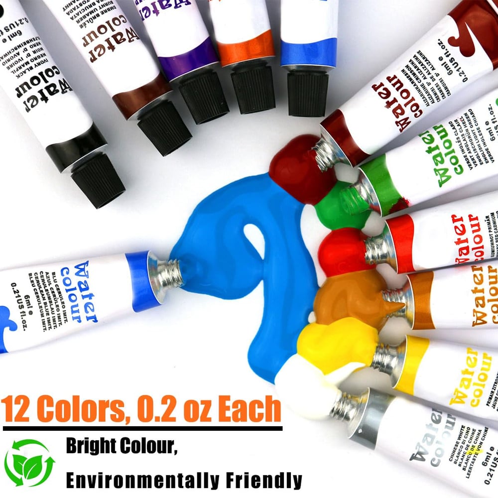 Last Day Sale 49%OFF🌈🎨 Mini Watercolor Palette Paint Set Travel Size