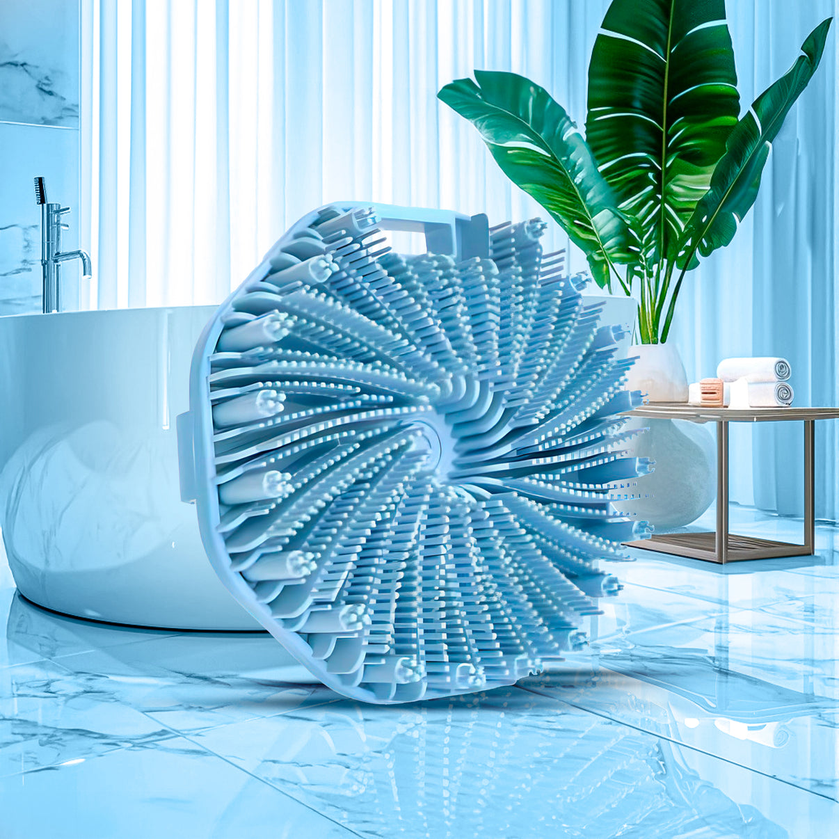 Antimicrobial Silicone Body Scrubber, Exfoliating Shower Scrubber for Sensitive Skin