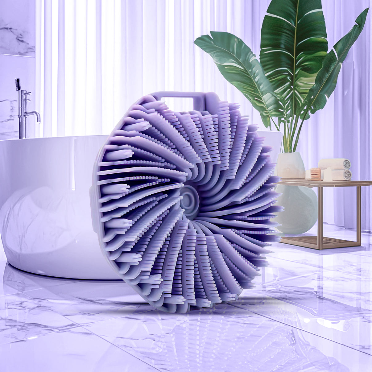 Antimicrobial Silicone Body Scrubber, Exfoliating Shower Scrubber for Sensitive Skin
