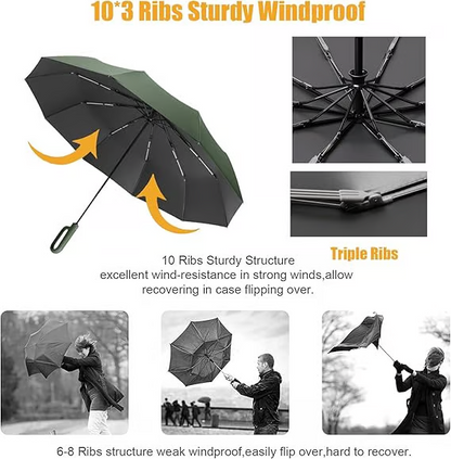 Last Day 49% OFF🔥Fully automatic folding umbrella for sun and rain protection.🌞🌂