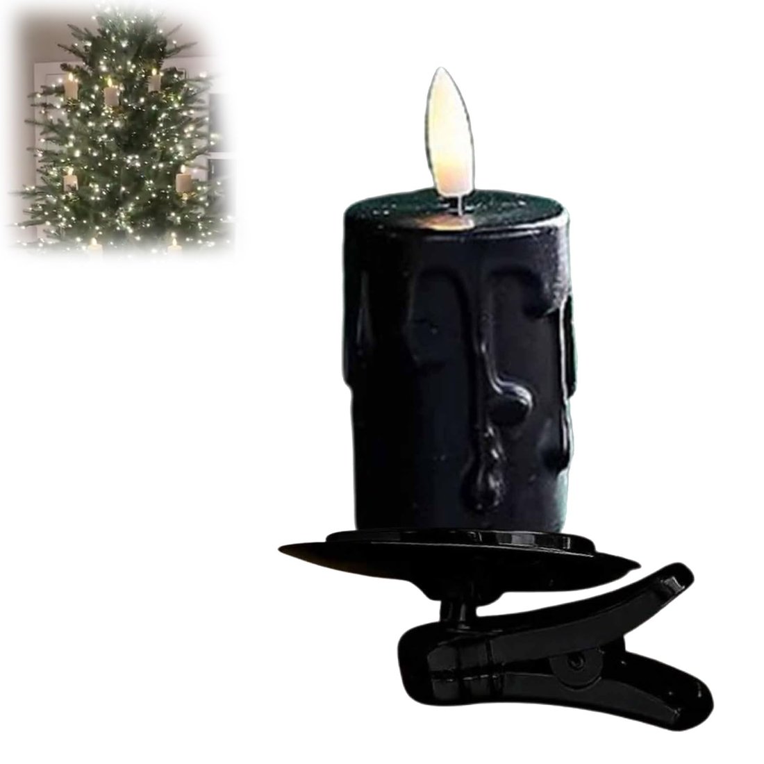 ✨ Flameless Clip-On Christmas Tree Candles