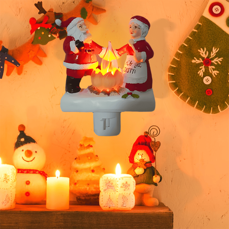 🌲Early Christmas Sale 49% OFF-Santa Campfire Flickering Night Light