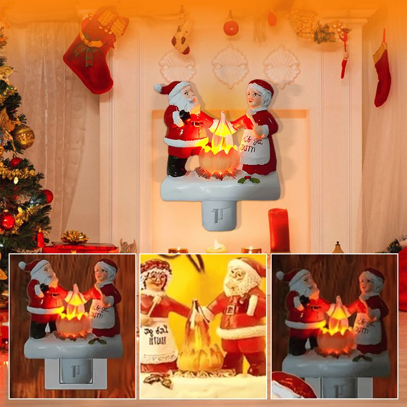 🌲Early Christmas Sale 49% OFF-Santa Campfire Flickering Night Light