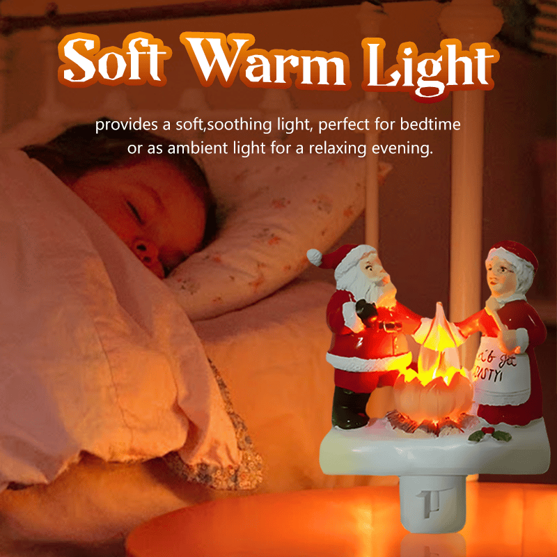 🌲Early Christmas Sale 49% OFF-Santa Campfire Flickering Night Light