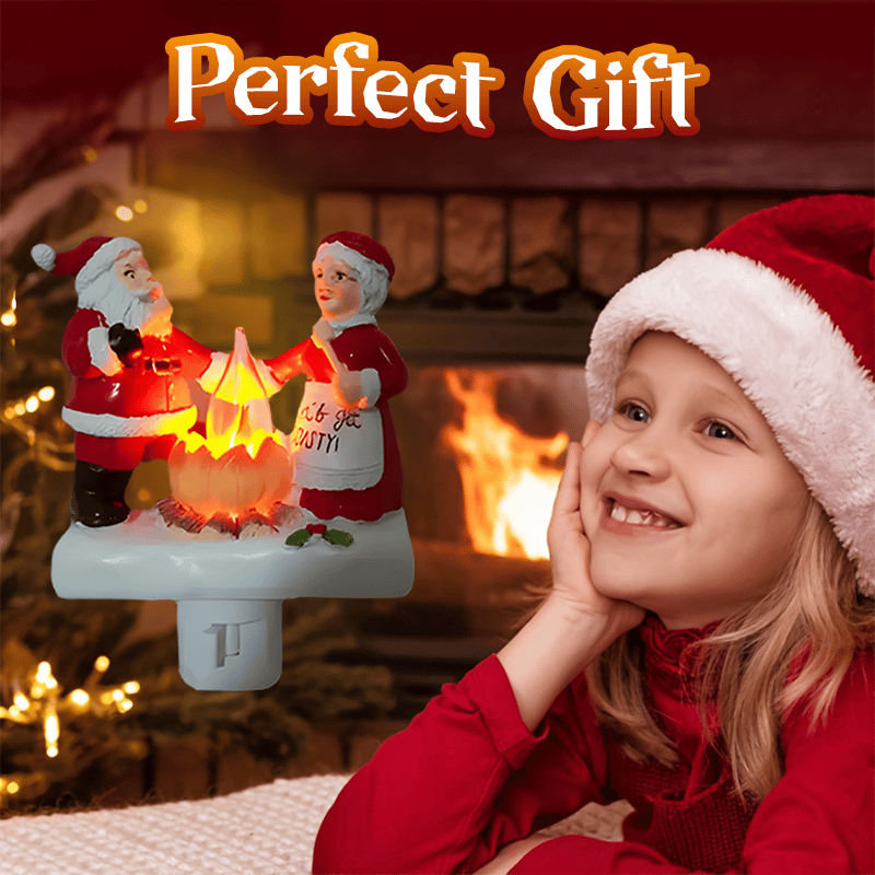 🌲Early Christmas Sale 49% OFF-Santa Campfire Flickering Night Light