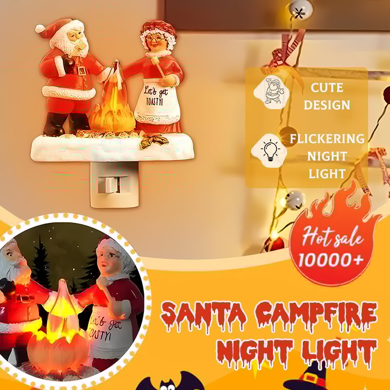 🌲Early Christmas Sale 49% OFF-Santa Campfire Flickering Night Light