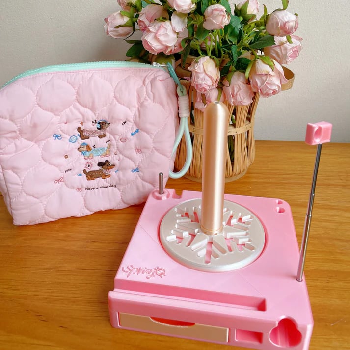 💜Hot Sale 45% OFF - Shiny Portable Multi-Functional Yarn Spool Box ✨