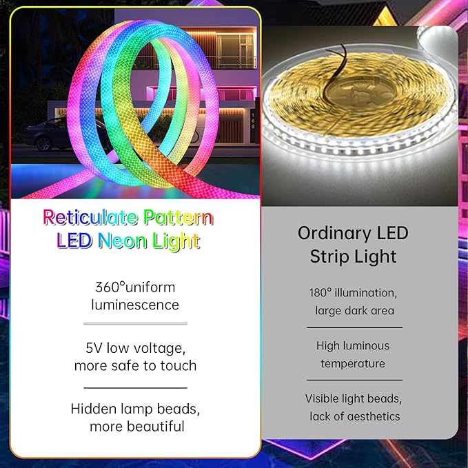 🌈360° Luminous Waterproof Strip with Music Sync🎁