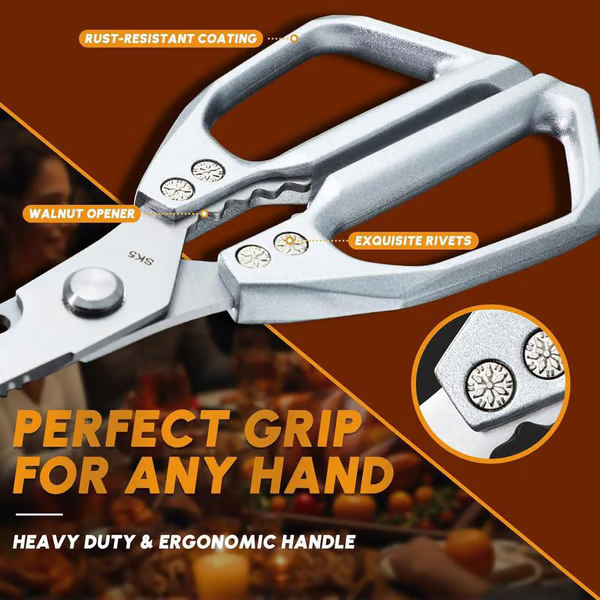 💥Last Day Sale 49% OFF🔥-Highly resilient stainless steel kitchen scissors