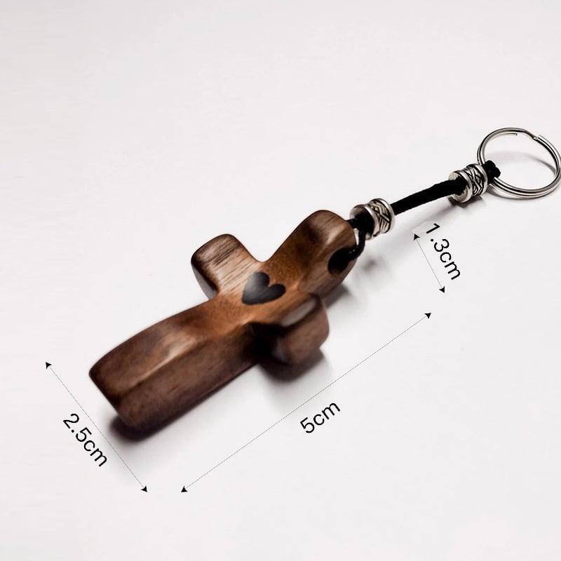 Handcrafted Wooden Cross My Heart✝️