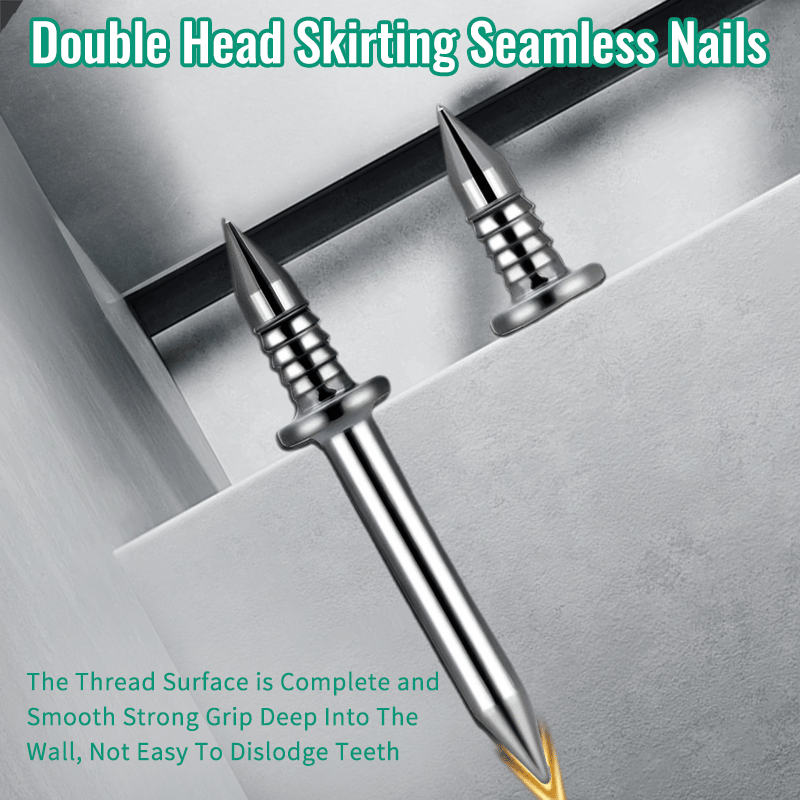 🔥Last Day Special 49%OFF-Double Head Skirting Thread Seamless Nail
