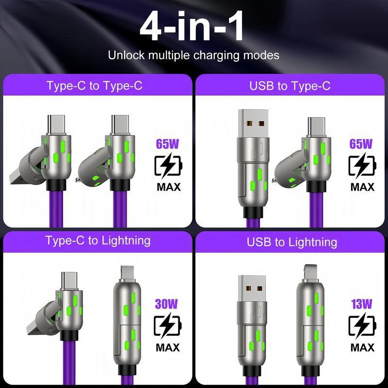 Buy 1 Get 1 Free⚡4-in-1 MAX 240W Fast Charging Cable