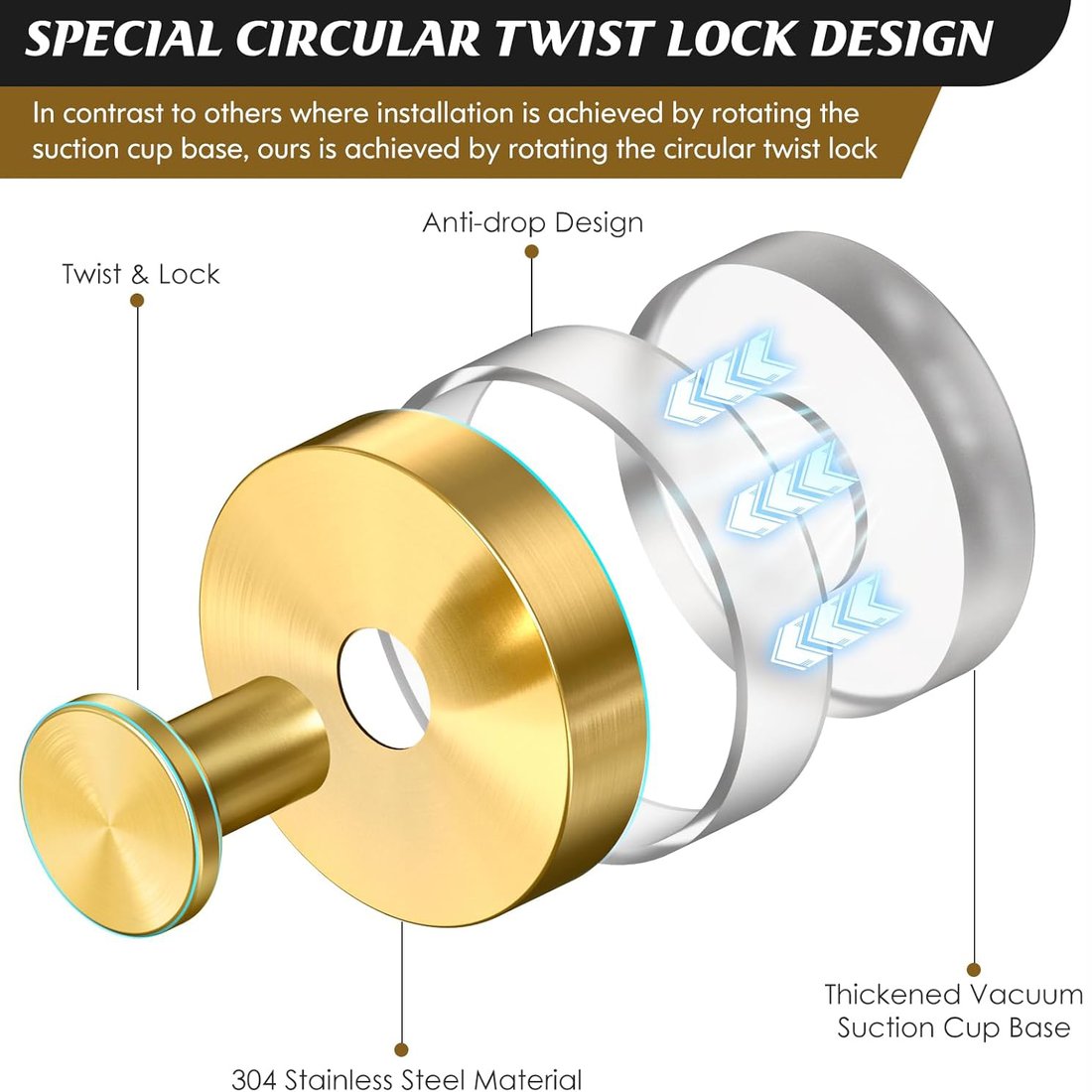 2025 Upgraded Suction Cup Hooks