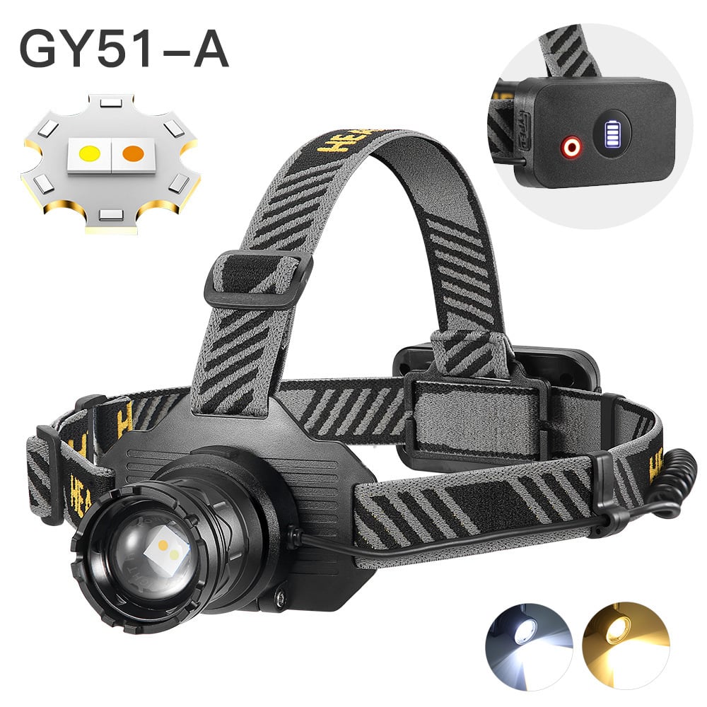 🔥Super Bright Rechargeable LED Headlamp (Includes Type-C charging cable)