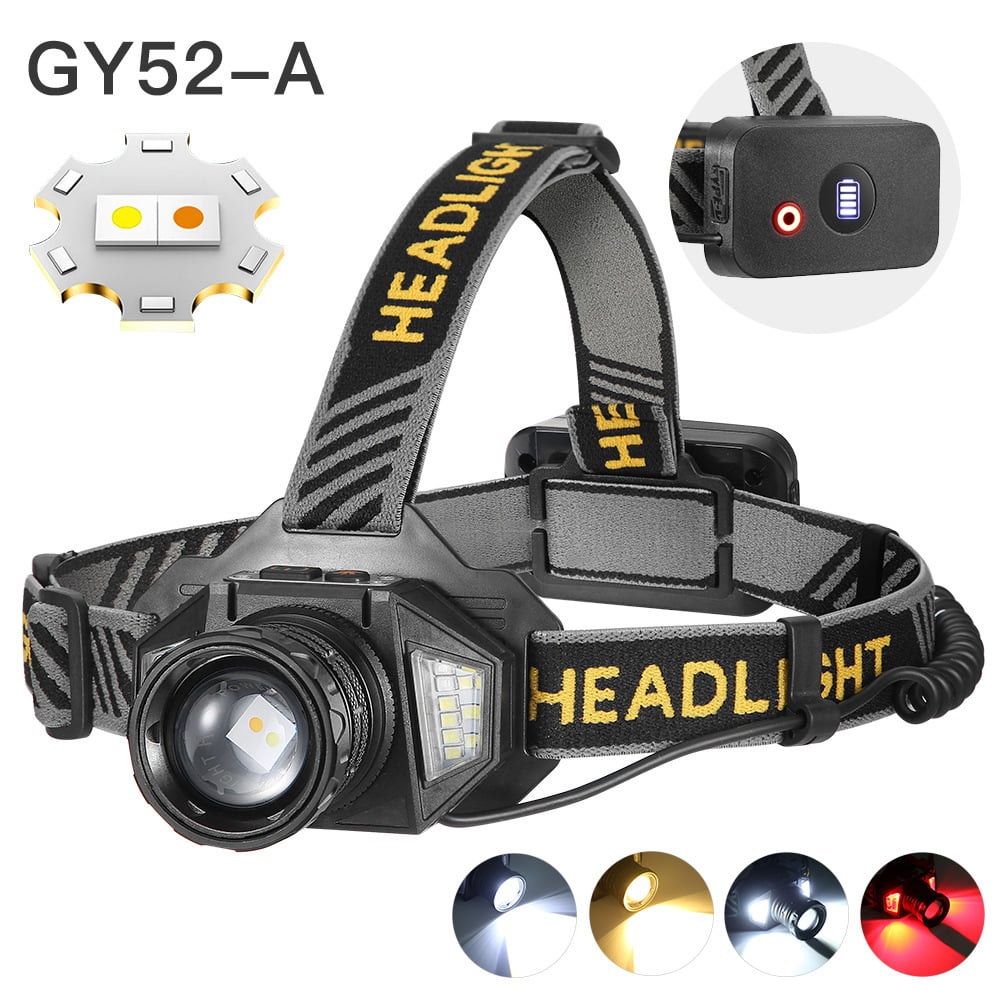 🔥Super Bright Rechargeable LED Headlamp (Includes Type-C charging cable)