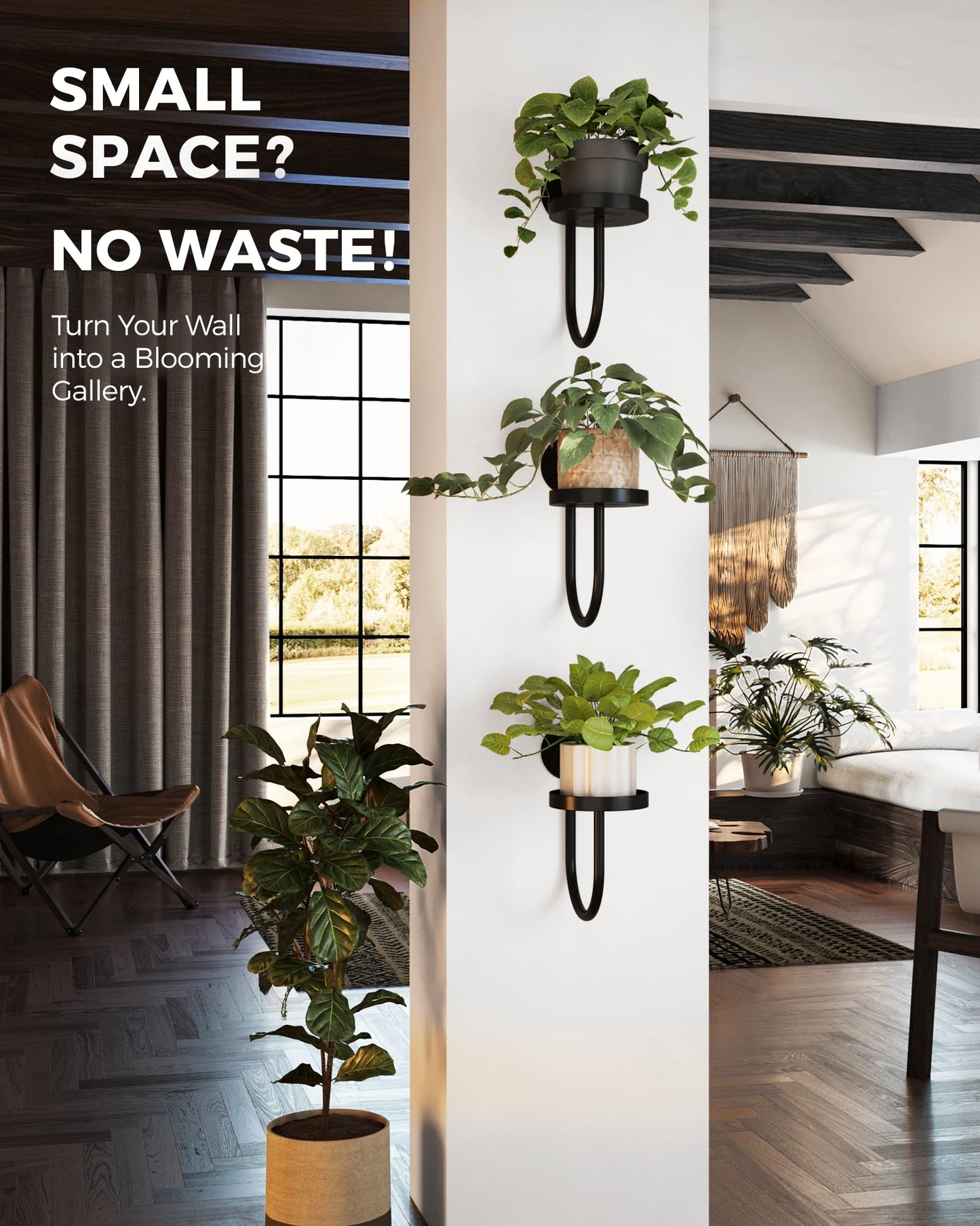 2025 New Arrival✨ Wall Plant Holders Modern Indoor Window Plant Hangers