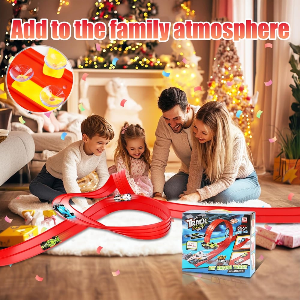 ๐๐ 2025 Christmas Surprise Gift: DIY Flexible Racing Track Toy ๐โจ