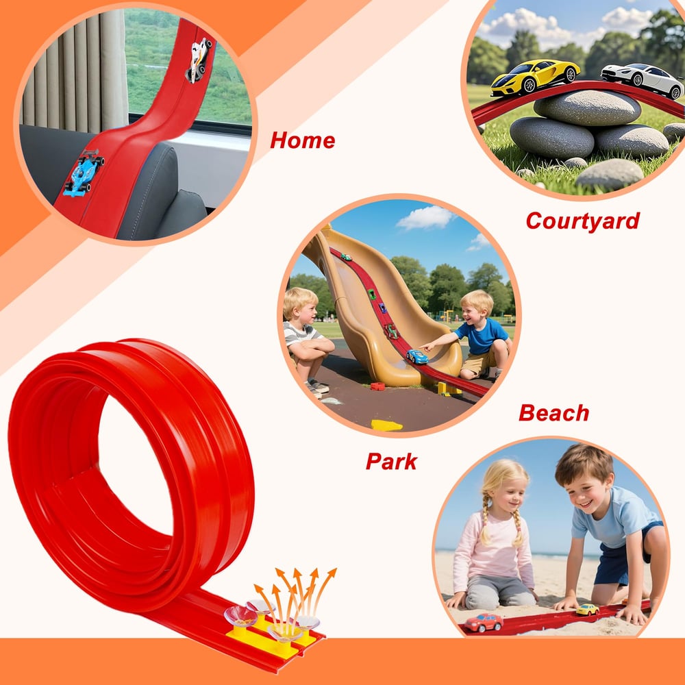๐๐ 2025 Christmas Surprise Gift: DIY Flexible Racing Track Toy ๐โจ