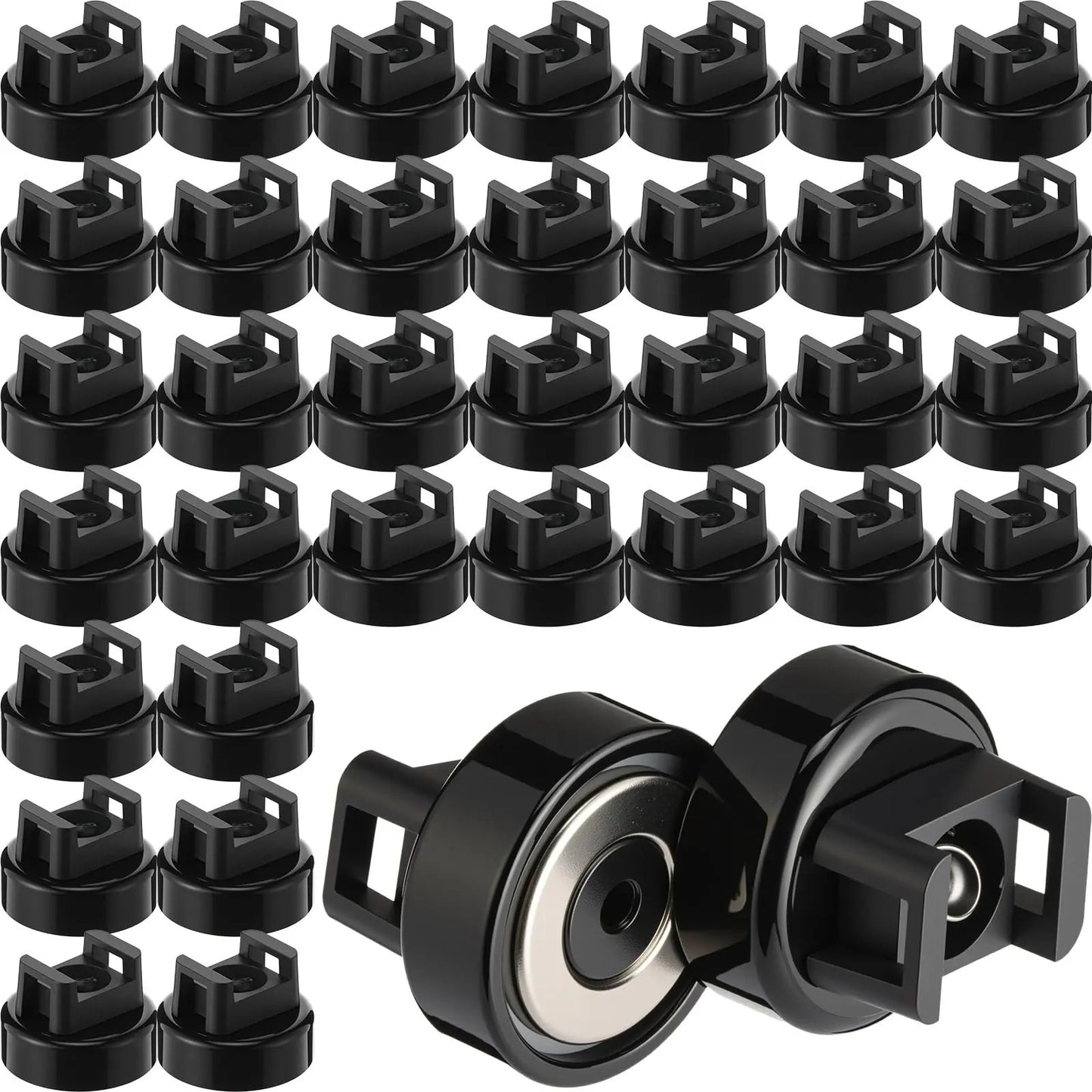 Heavy-Duty Magnetic Cable Tie Mounts – 22mm Strong Magnetic Wire Organizers