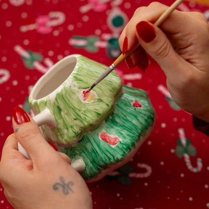 🎄Christmas Sales 49% OFF-DIY Christmas Tree Mug Painting Set