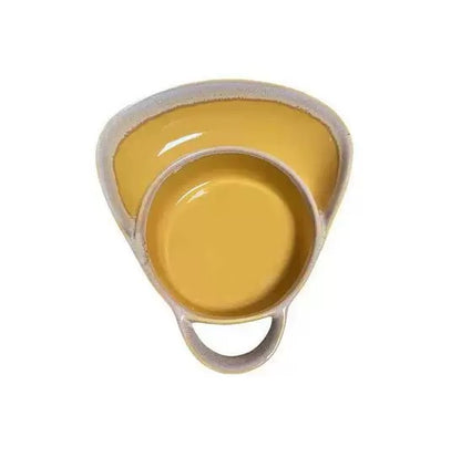 Retro Ceramic Divided Baking Dish with Single Handle💥Buy 2 Save 10% &Free Shipping!
