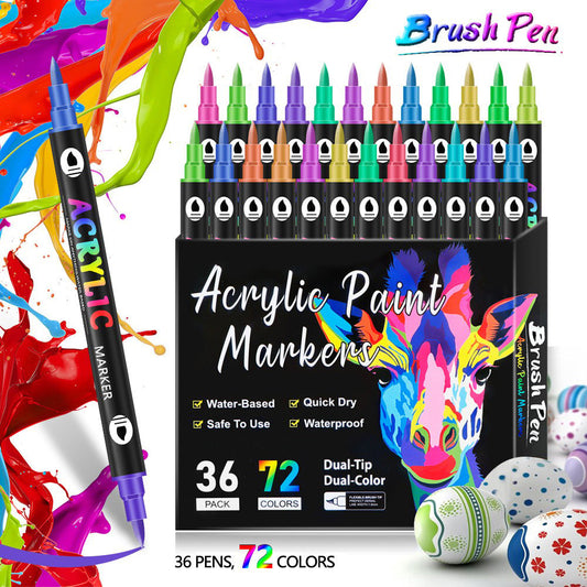 🔥Last Day 49%OFF - Dual Tip Acrylic Paint Pen Marker