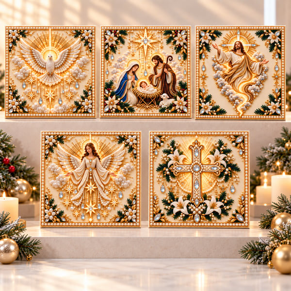 🙏✝️DIY Christian Pearl Artwork Kit✈️ Buy 2+ Get Free Shipping