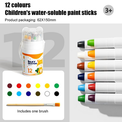 Jumbo Silky Crayons for Toddlers Easy Grip Crayons