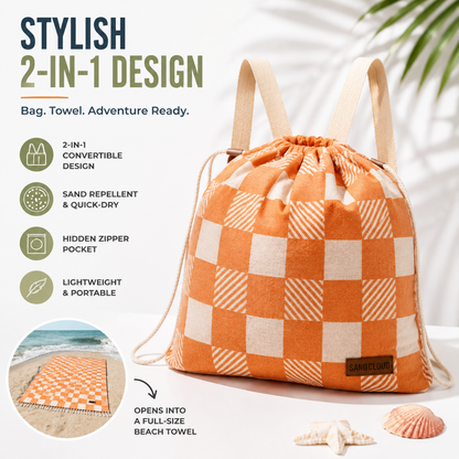 Summer Sale 49% OFF ☀️🔥Beach Bag That Turns Into a Towel in Seconds