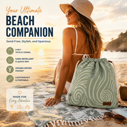 Summer Sale 49% OFF ☀️🔥Beach Bag That Turns Into a Towel in Seconds
