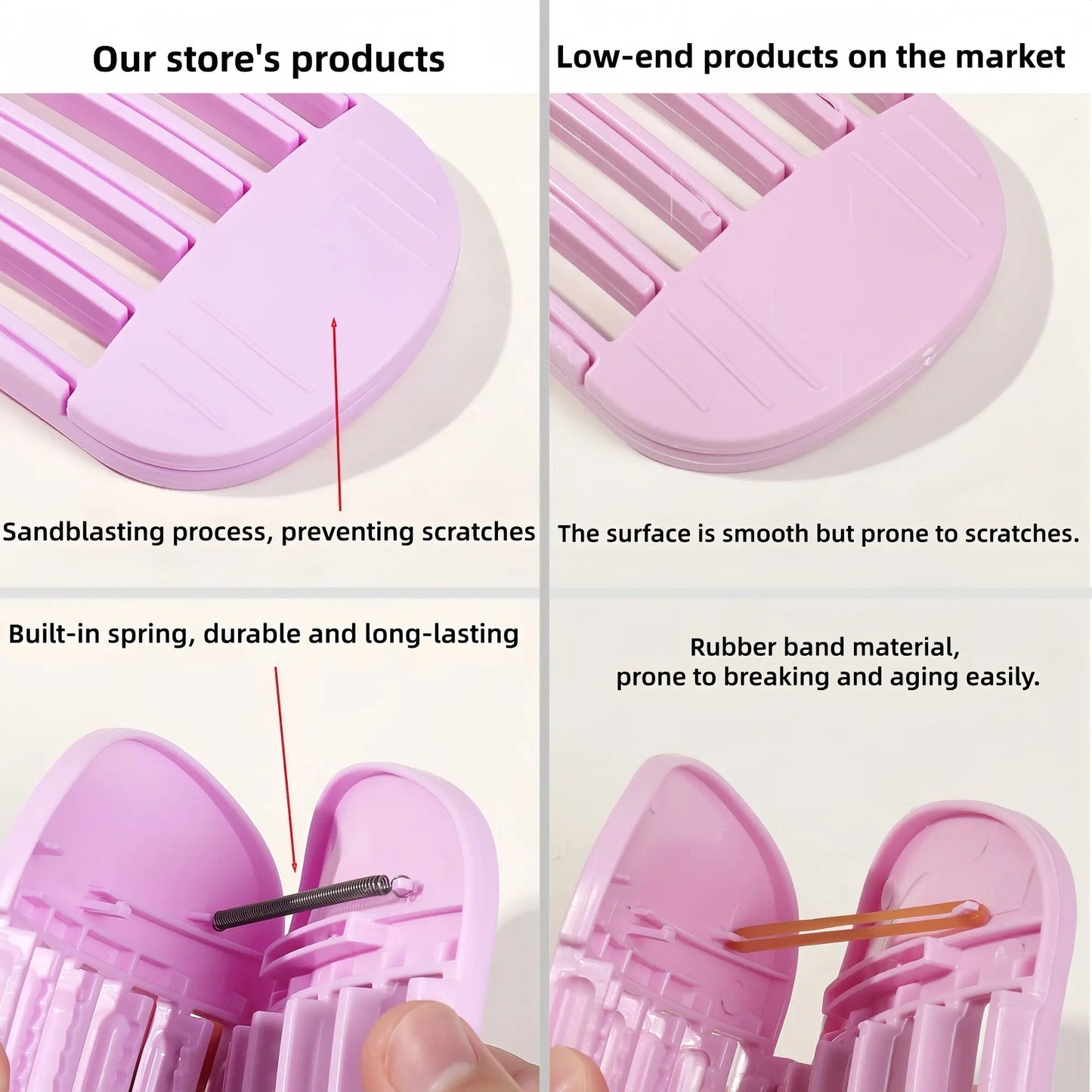 Last Day 49% OFF🔥2Pcs Pink Hair Volume Clips - Root Lifter for Instant Big Hair