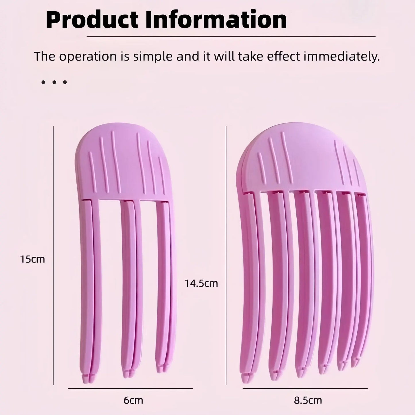 Last Day 49% OFF🔥2Pcs Pink Hair Volume Clips - Root Lifter for Instant Big Hair