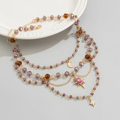 🔥Last Day 49% OFF-Sun Tassel Crystal Layered Necklace