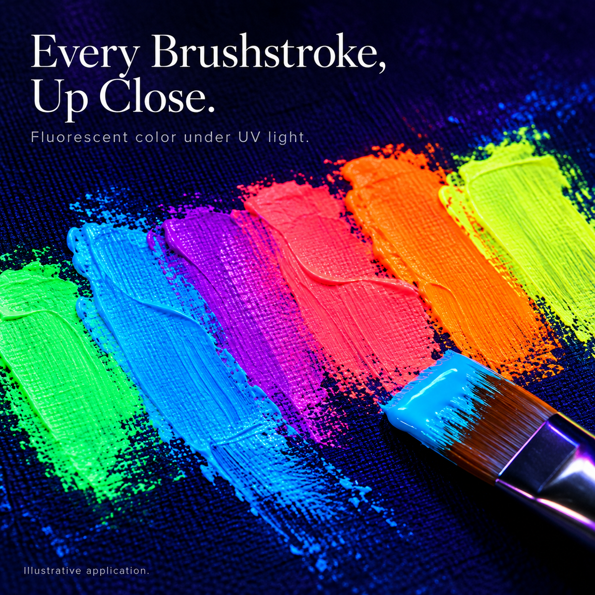 🎨 Make Your Art Glow — UV-Reactive Acrylic Paint Set ✨