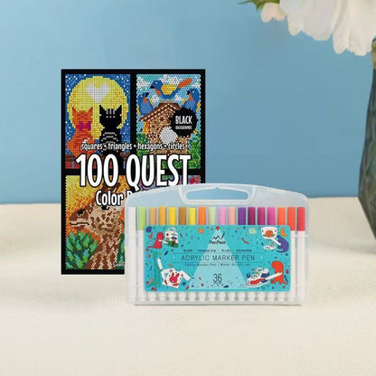 Last Day 49%OFF🎨100 QUEST Color by Numbers Book