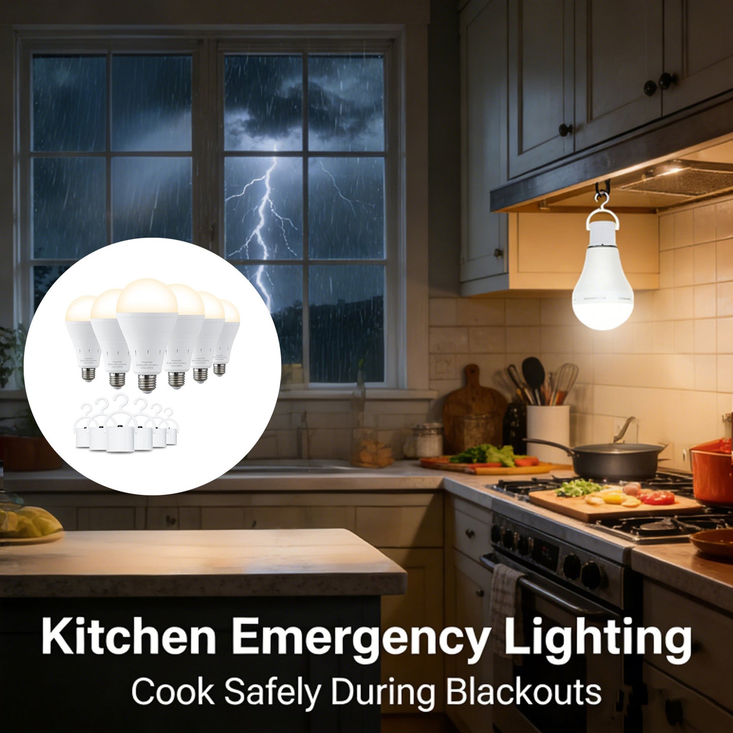 🔥 LAST DAY 49% OFF-Rechargeable Emergency Light Bulbs 💡