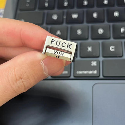 Spoof FU*K/LOVE Ring Drehbarer interaktiver Ring 